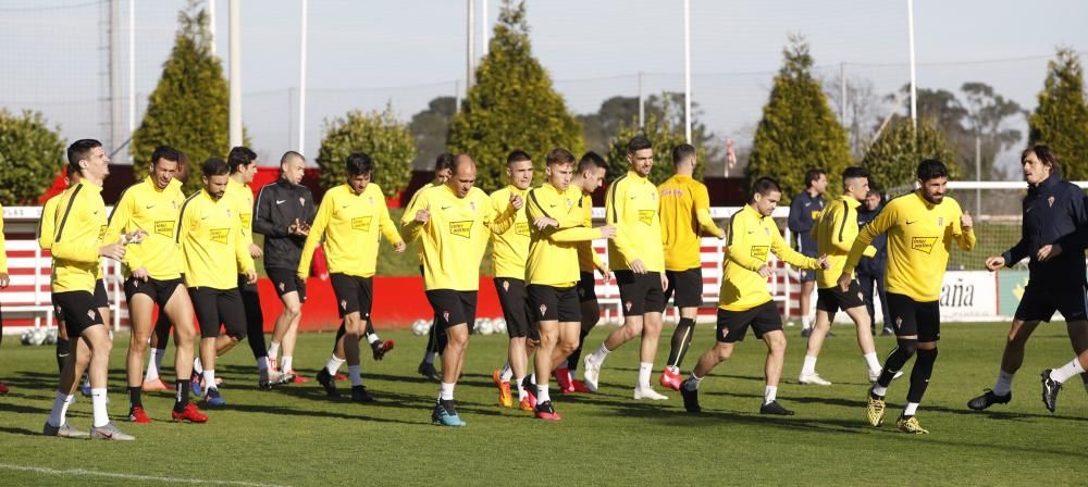 Entrenamiento del Sporting