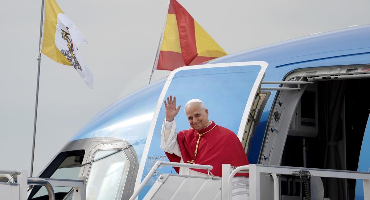Madrid. 06.06.2026. Llegada del Papa León XIV al aeropuerto de Barajas.