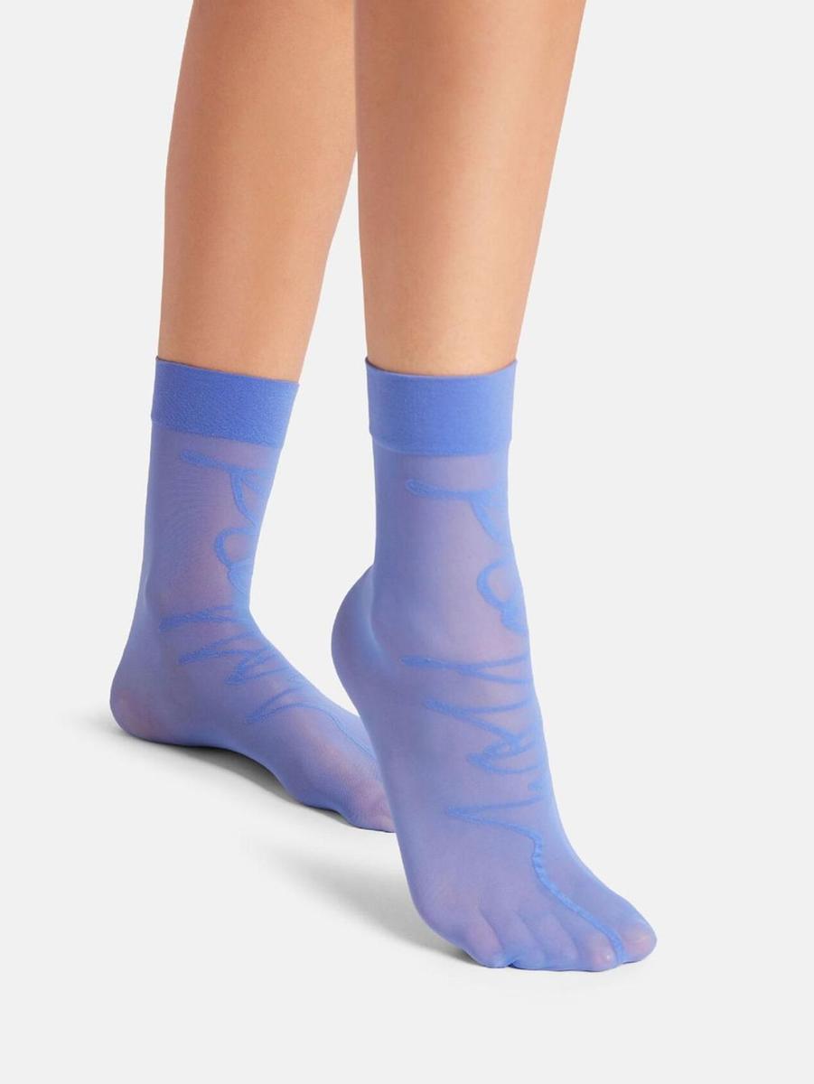 Calcetines de hilo azul, de Wolford