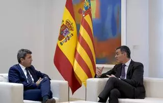 Mazón traslada a Pedro Sánchez su rechazo a la financiación singular de Cataluña