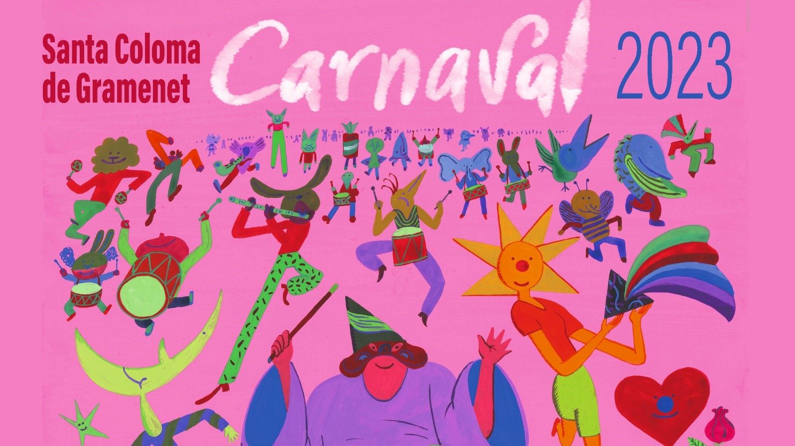 Cartel del Carnaval de Santa Coloma 2023.