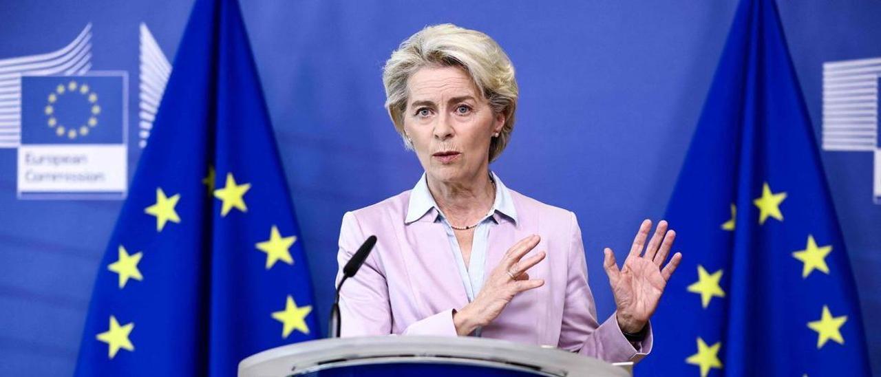 La presidenta de la Comisión Europea, Ursula von der Leyen.