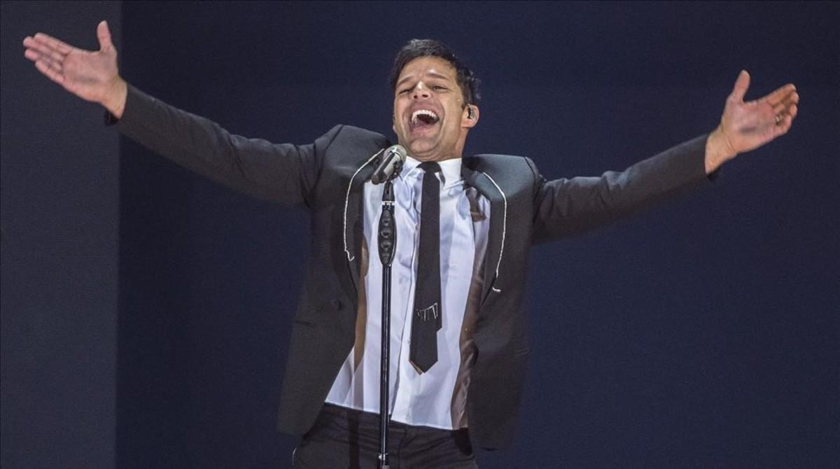 Concierto de Ricky Martin en el Palau Sant Jordi. 