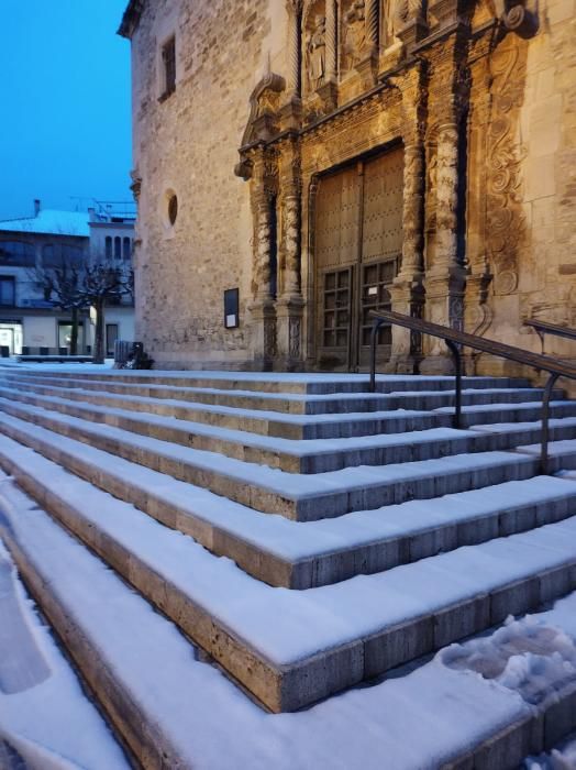 La neu comença a fer acte de presència a Moià