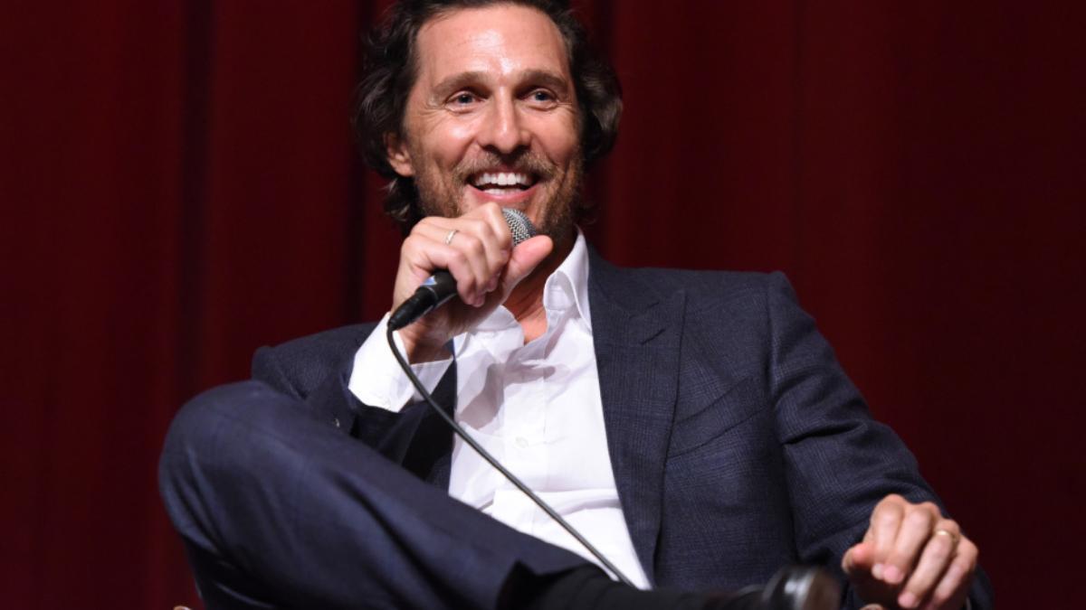 Matthew McConaughey, durante una conferencia