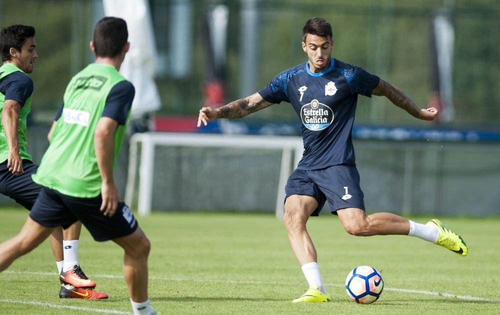 Andone y Fayçal se suman a los entrenamientos