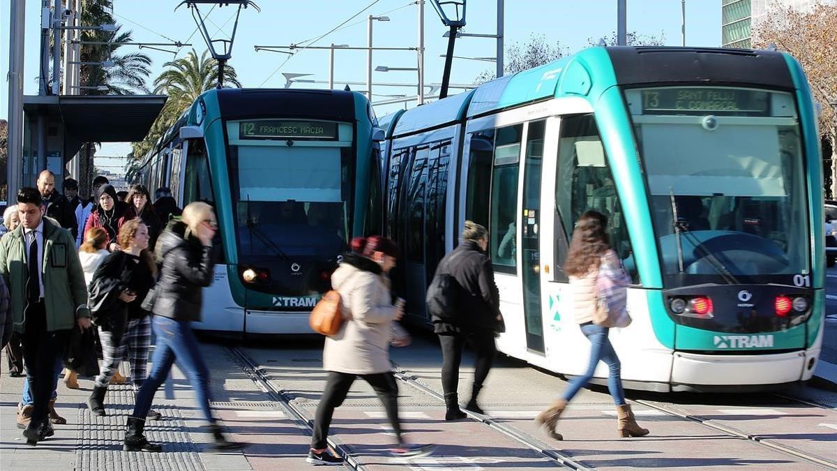 zentauroepp46699787 barcelona 24 01 2019  barcelona trambaix o tranvia por la di190125151816