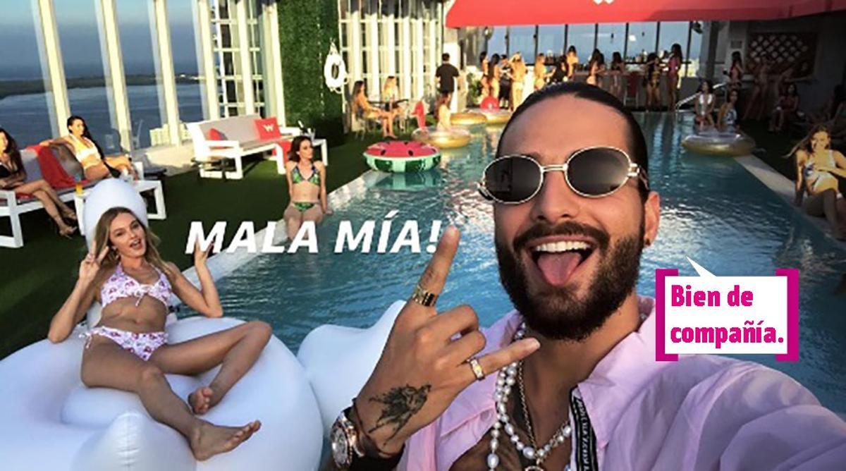 Se ha aburrido Maluma y las chicas del videoclip, sí...