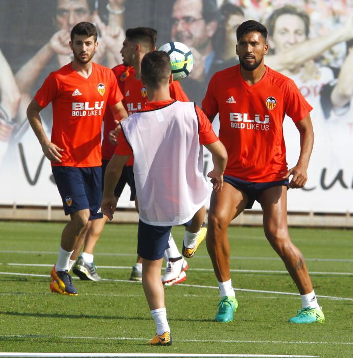 El primer entrenamiento de Neto