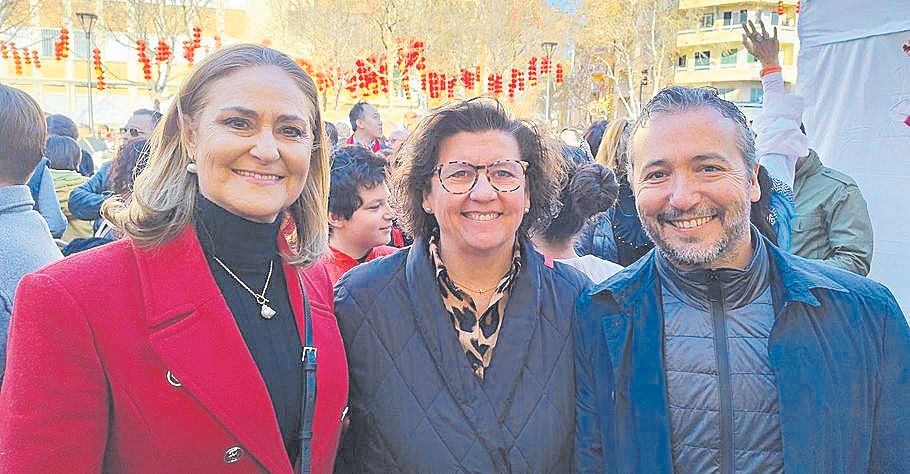 Lluïsa, Catalina Cirer y Fernando Rubio.