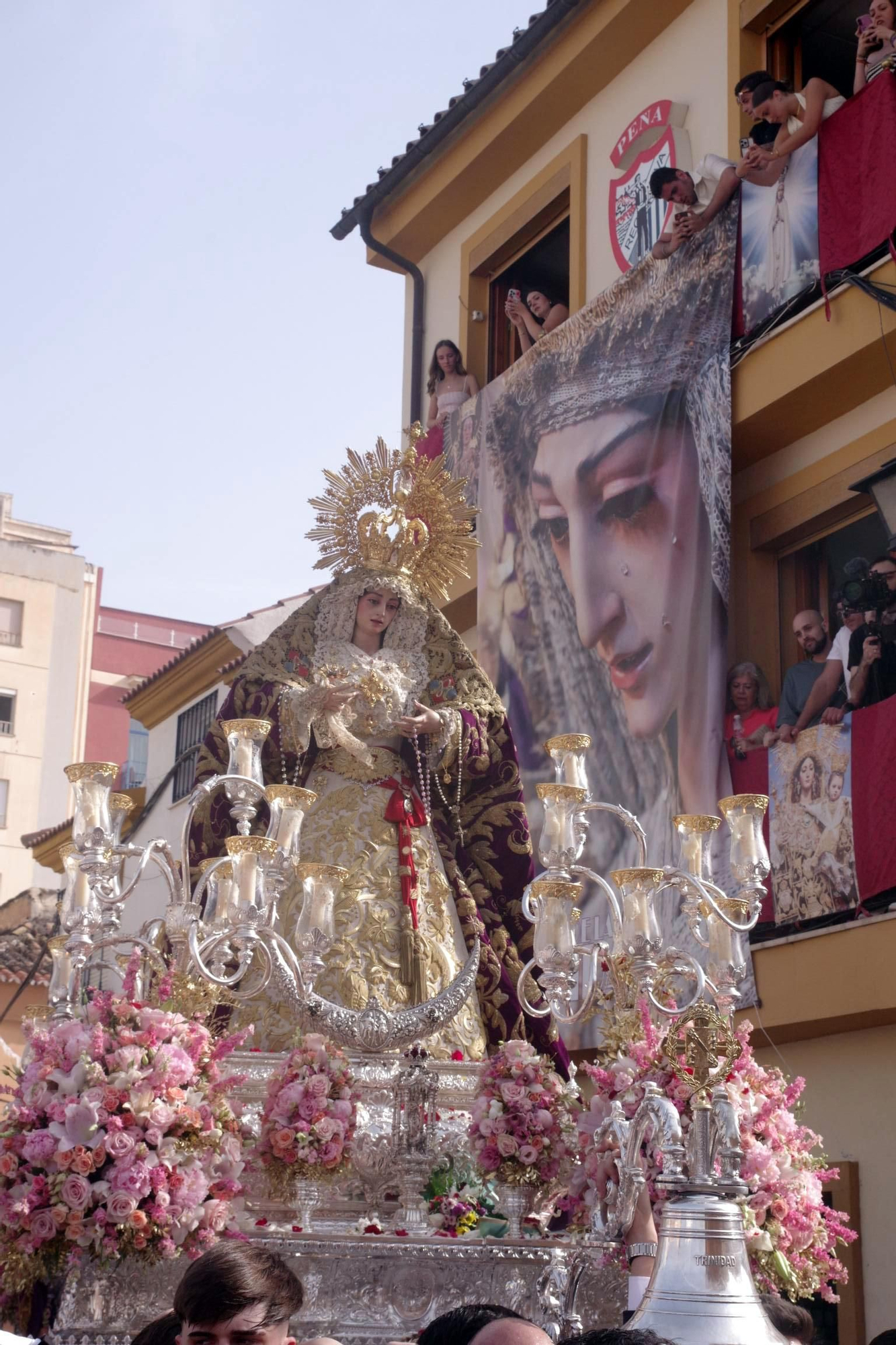 La procesión de la Virgen de la Trinidad este sábado, en imágenes