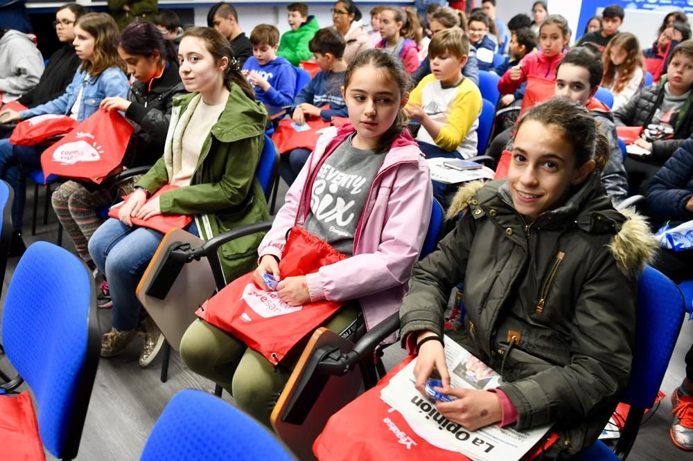 Los CEIP Rosalía de Castro y Sal Lence, en Riazor