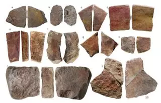 Un estudio de la Universitat de València revela que los habitantes de la Cova del Parpalló de Gandia fabricaban sus propios colorantes con herramientas