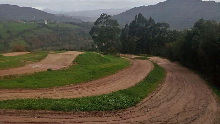 El circuito de motocross de San Román de Candamo.