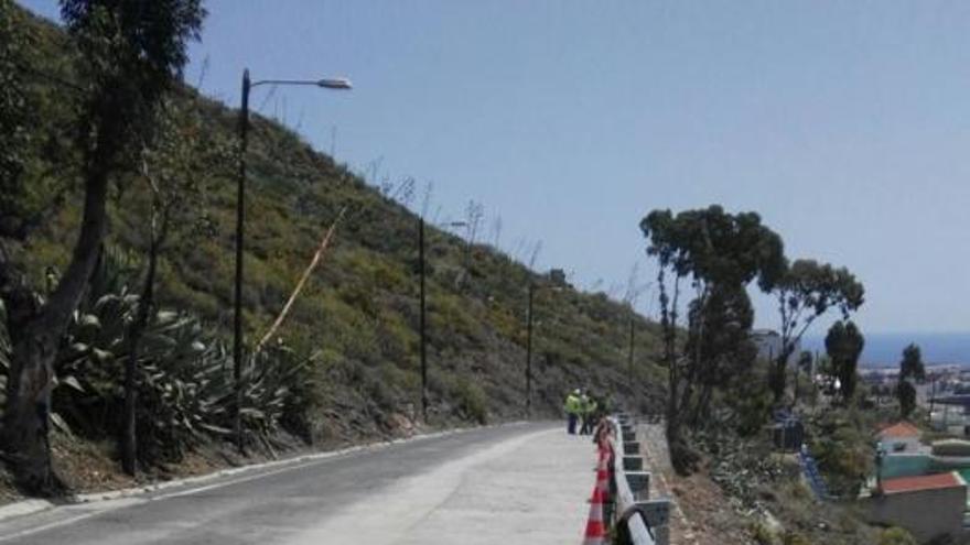 Se abre el carril de la GC-80 en Higuera Canaria