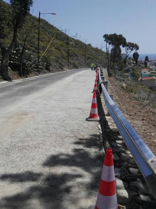 Se abre el carril de la GC-80 en Higuera Canaria