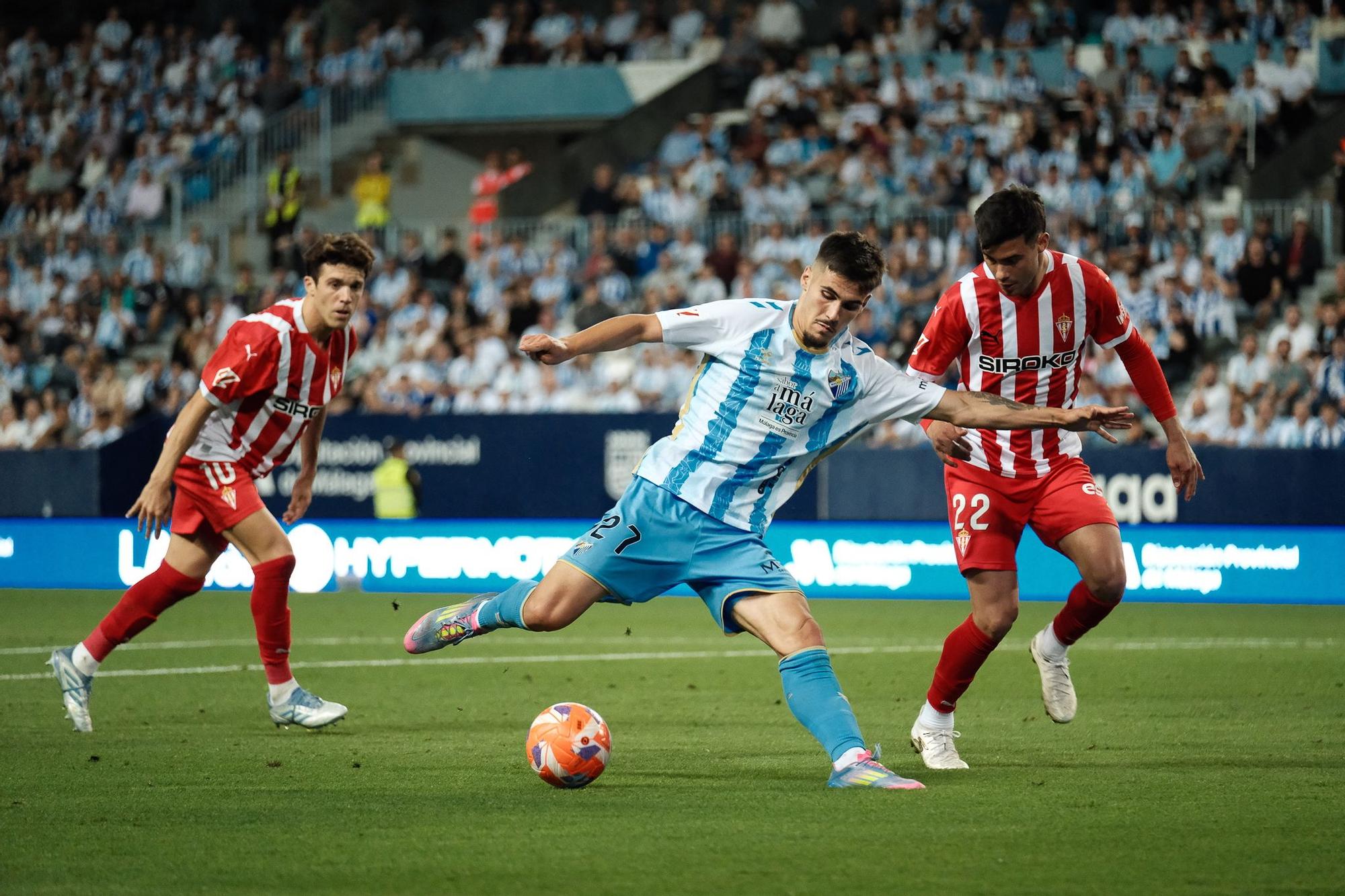 Málaga CF - Sporting. Jornada 40, Liga Hypermotion