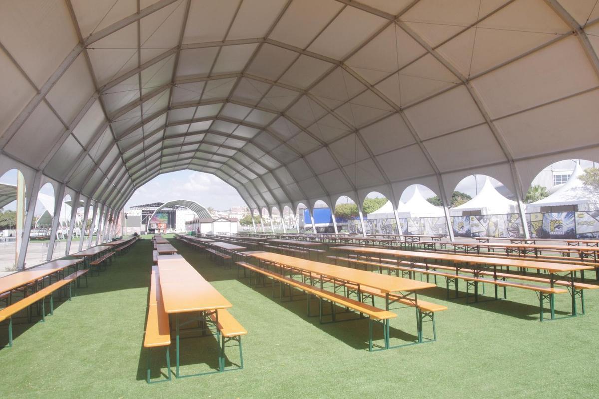 Preparativos para la San Diego Comic-Con Málaga en el Palacio de Ferias de Málaga Preparativos para la San Diego Comic-Con Málaga en el Palacio de Ferias de Málaga