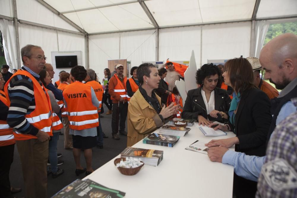 Inauguración de la feria de turismo minero en el pozo Sotón de Hunosa