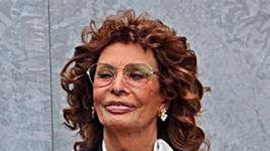 La actriz italiana Sophia Loren.