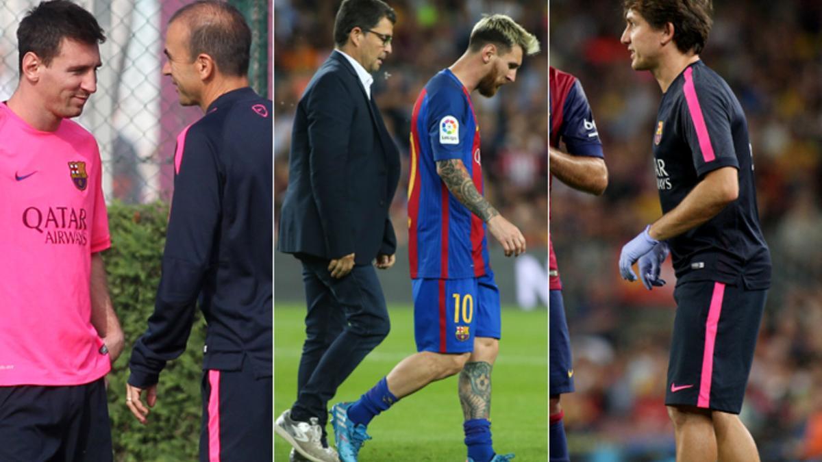 La recuperación de Messi está en manos de tres profesionales del club: Edu Pons, Ricard Pruna y Roger Gironés