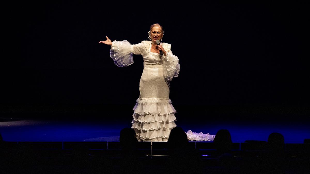 Soledad Luna, en el escenario.