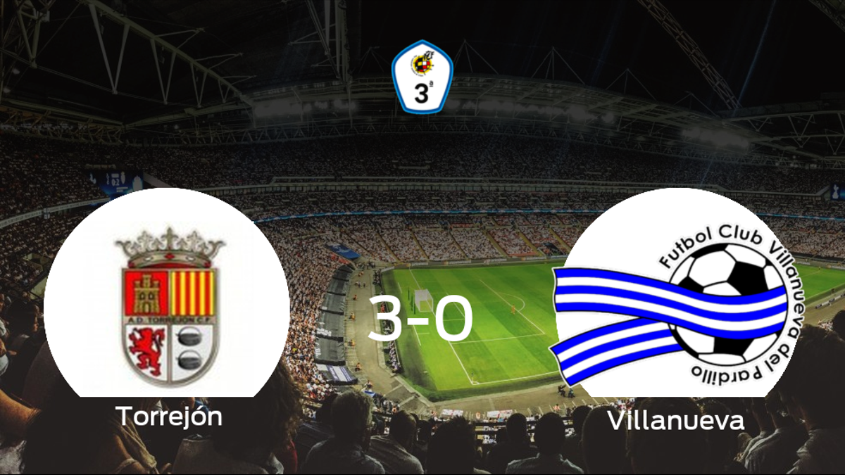 Tres puntos para el casillero del Torrejón CF tras pasar por encima del Villanueva del Pardillo (3-0)