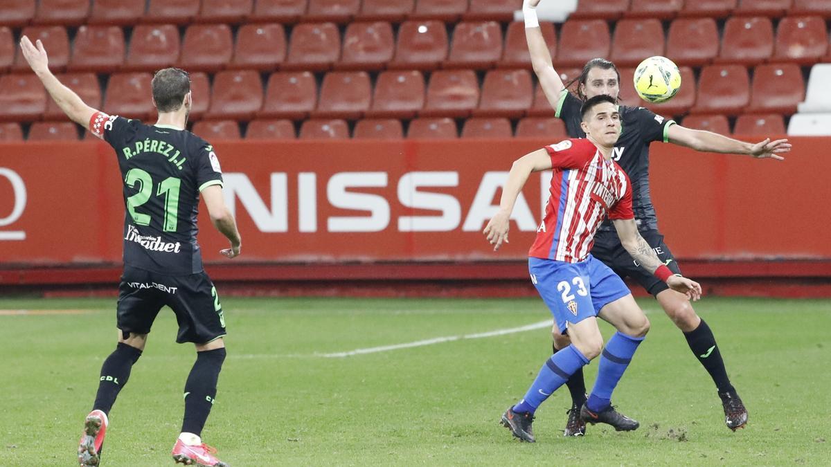 El partido entre el Sporting y el Leganés, en imágenes