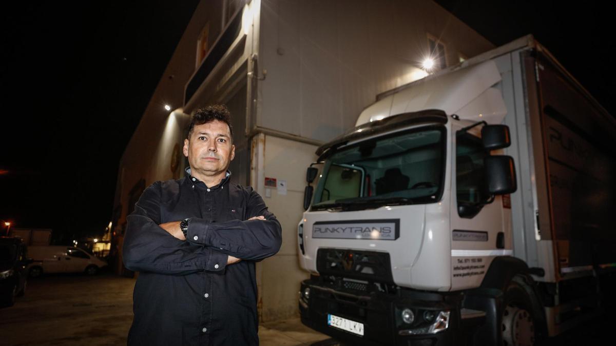 José Raya, presidente de la Asociación de Transportes de la Pimeef, en una imagen de archivo.