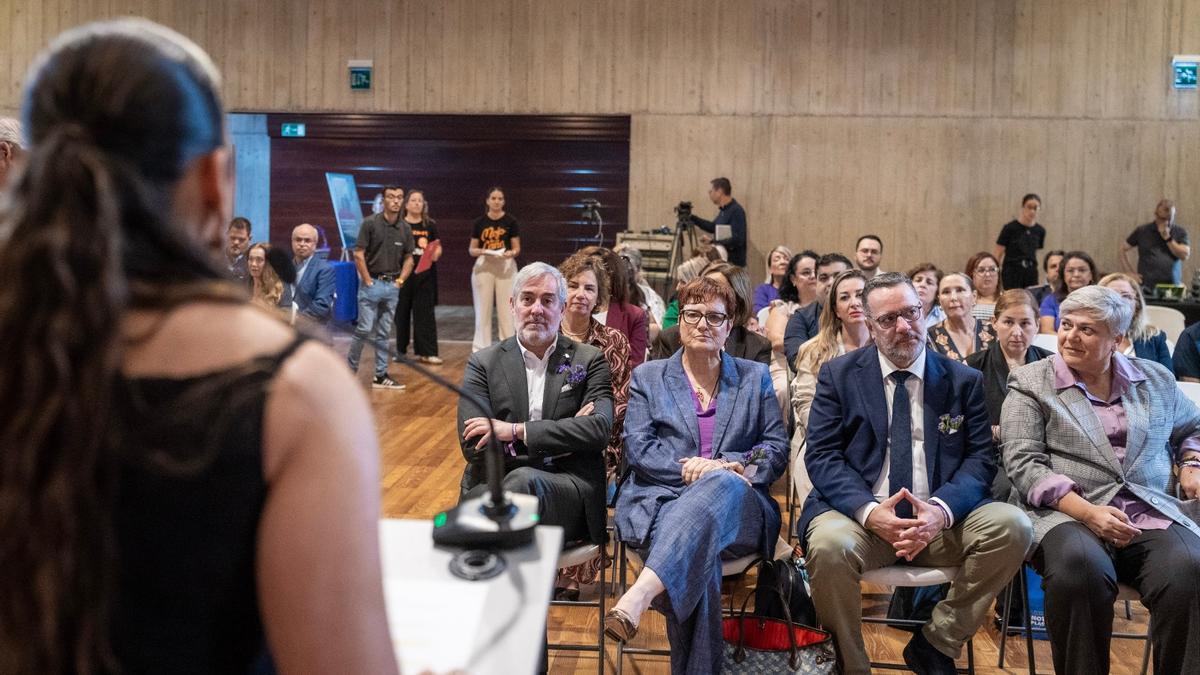 Acto institucional del Gobierno de Canarias, este martes, por el 25N
