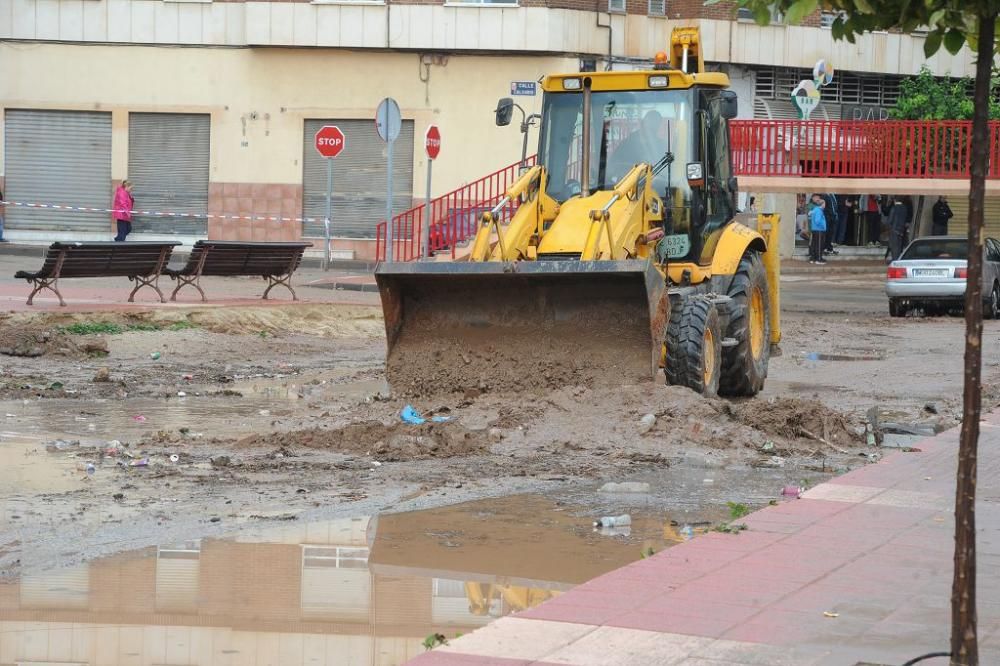 Los efectos de las lluvias en Murcia