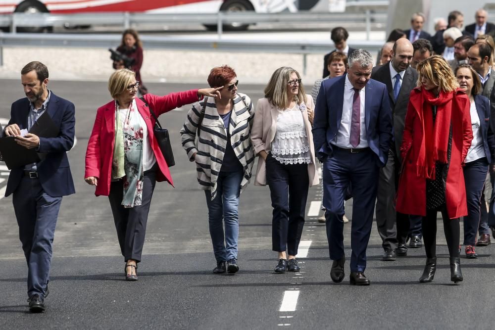 Inauguración del viaducto en homenaje a Daniel Alonso que da acceso al PEPA