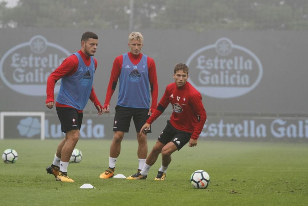 Entrenamiento del Celta en A Madroa