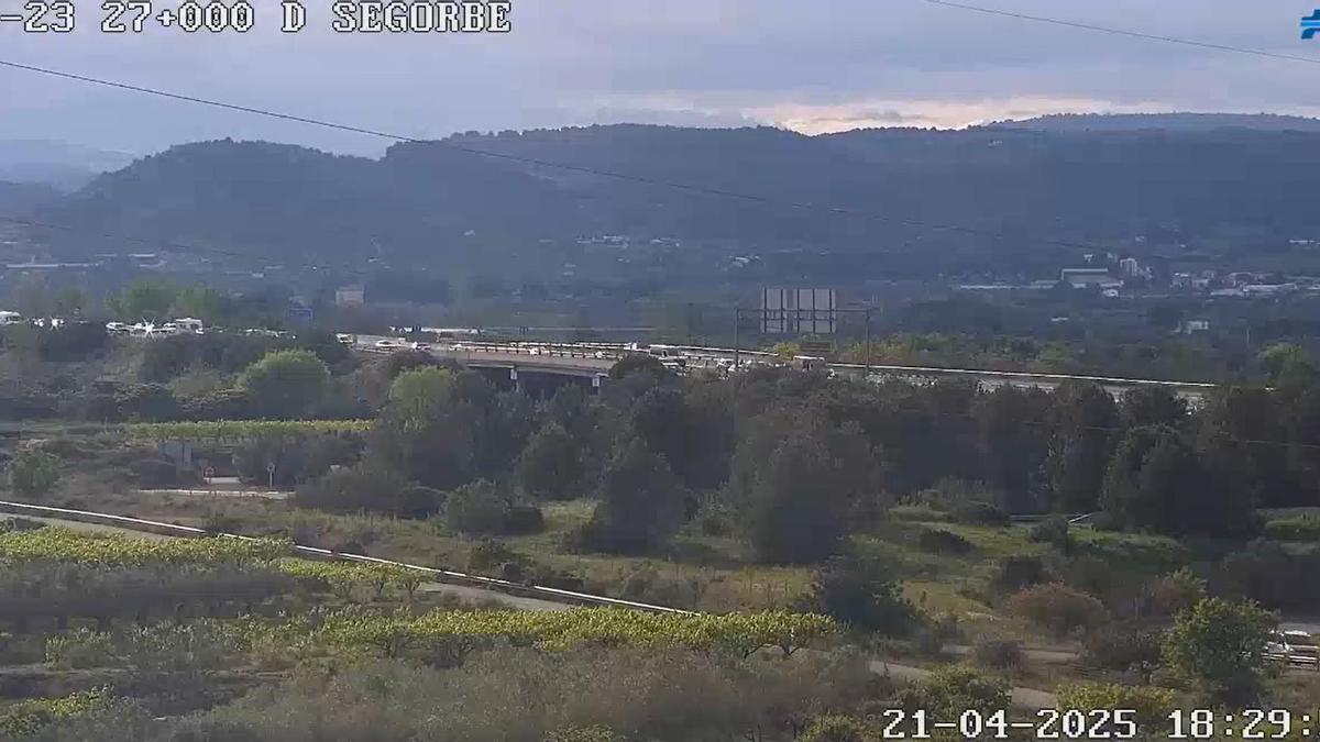 Vídeo: Accidente en la A-23 en el entorno de Segorbe