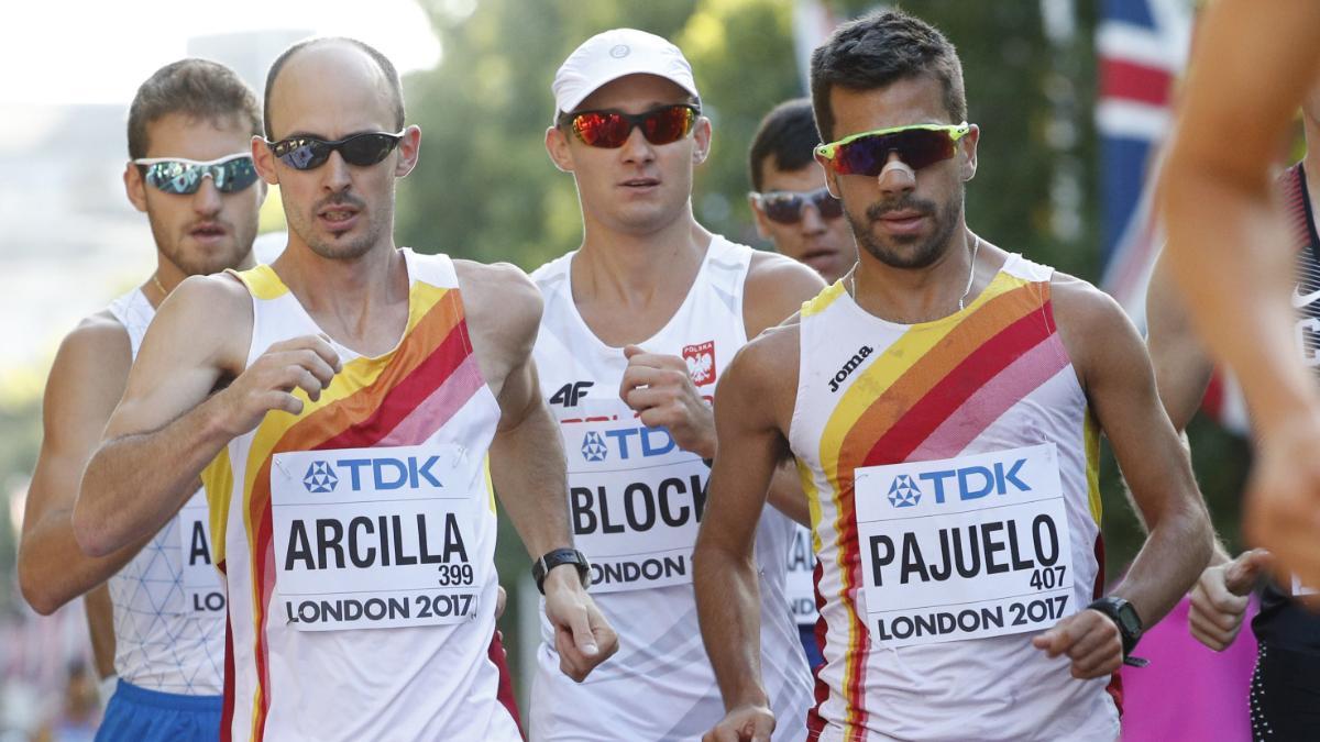 Paco Arcilla e Iván Pajuelo, en el Mundial de Londres'17