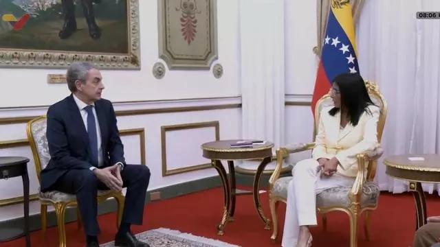 Delcy Rodríguez reafirma su compromiso con la estabilidad tras su encuentro con Zapatero