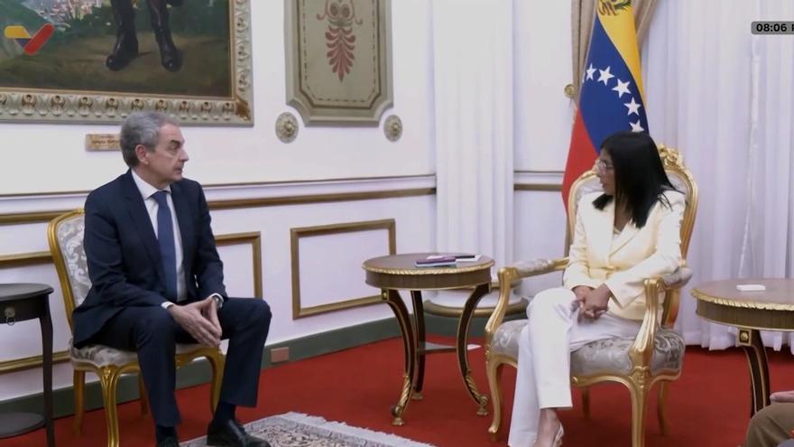 Delcy Rodríguez reafirma su compromiso con la estabilidad tras su encuentro con Zapatero