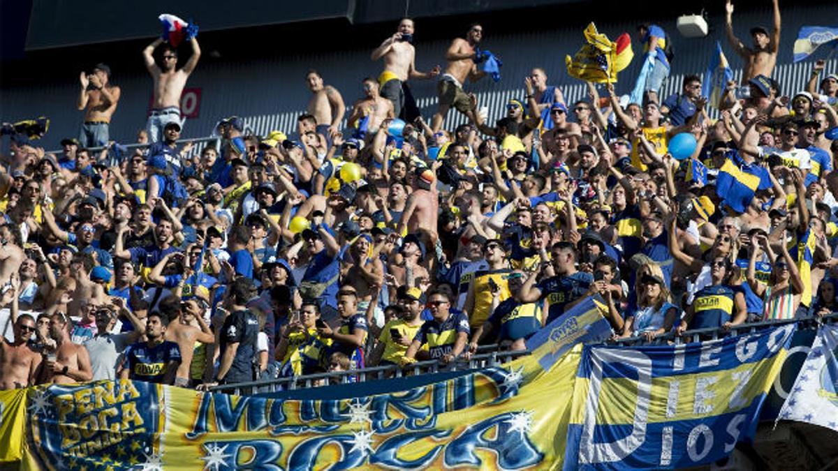 La afición de Boca Juniors brilló en el Camp Nou