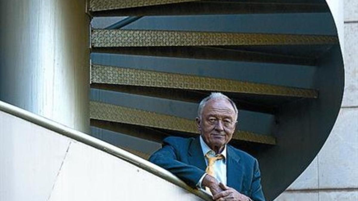 Ken Livingstone, ayer, en el hotel Novotel de Cornellà.