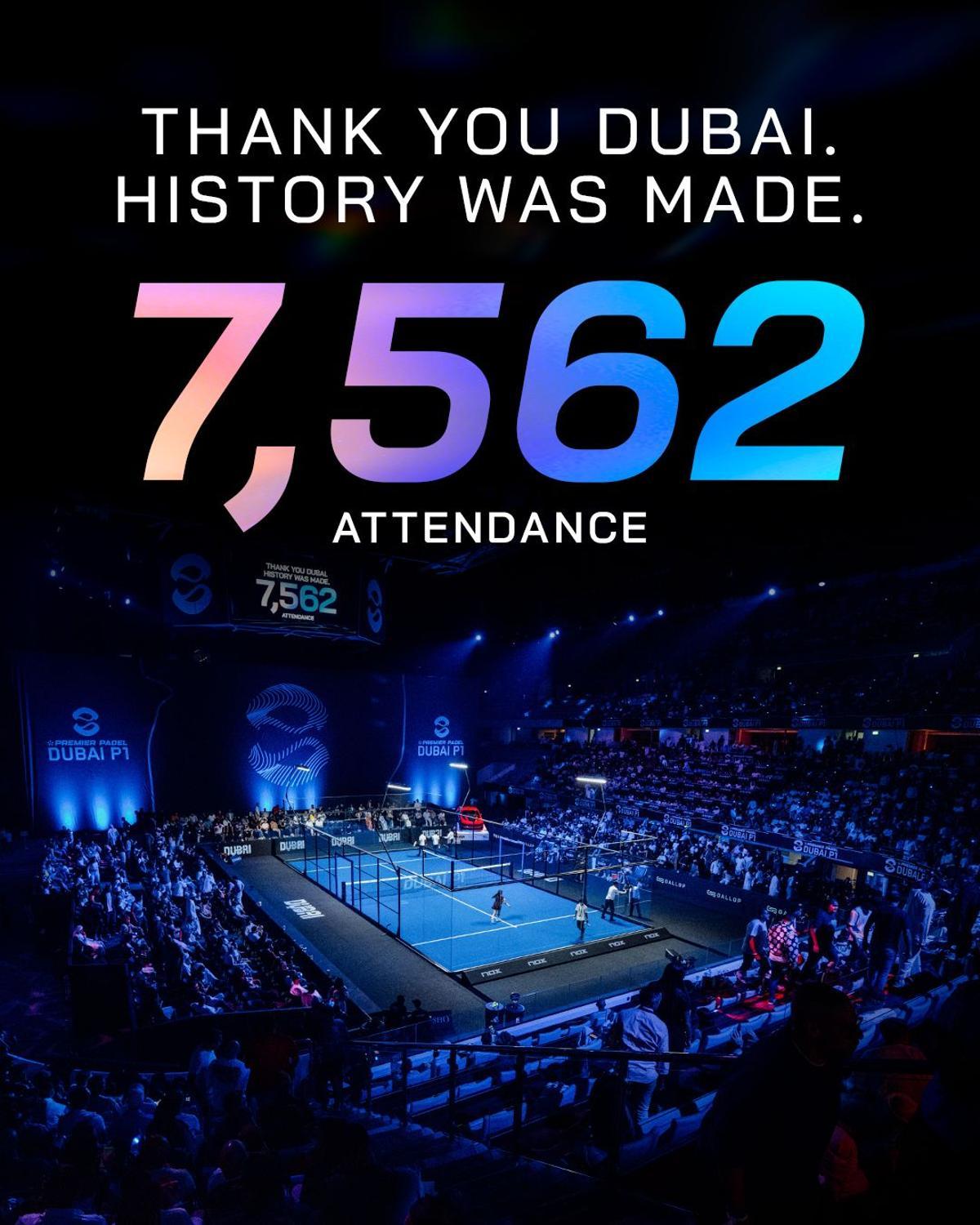 Prmier Padel celebró un nuevo récord de asistencia