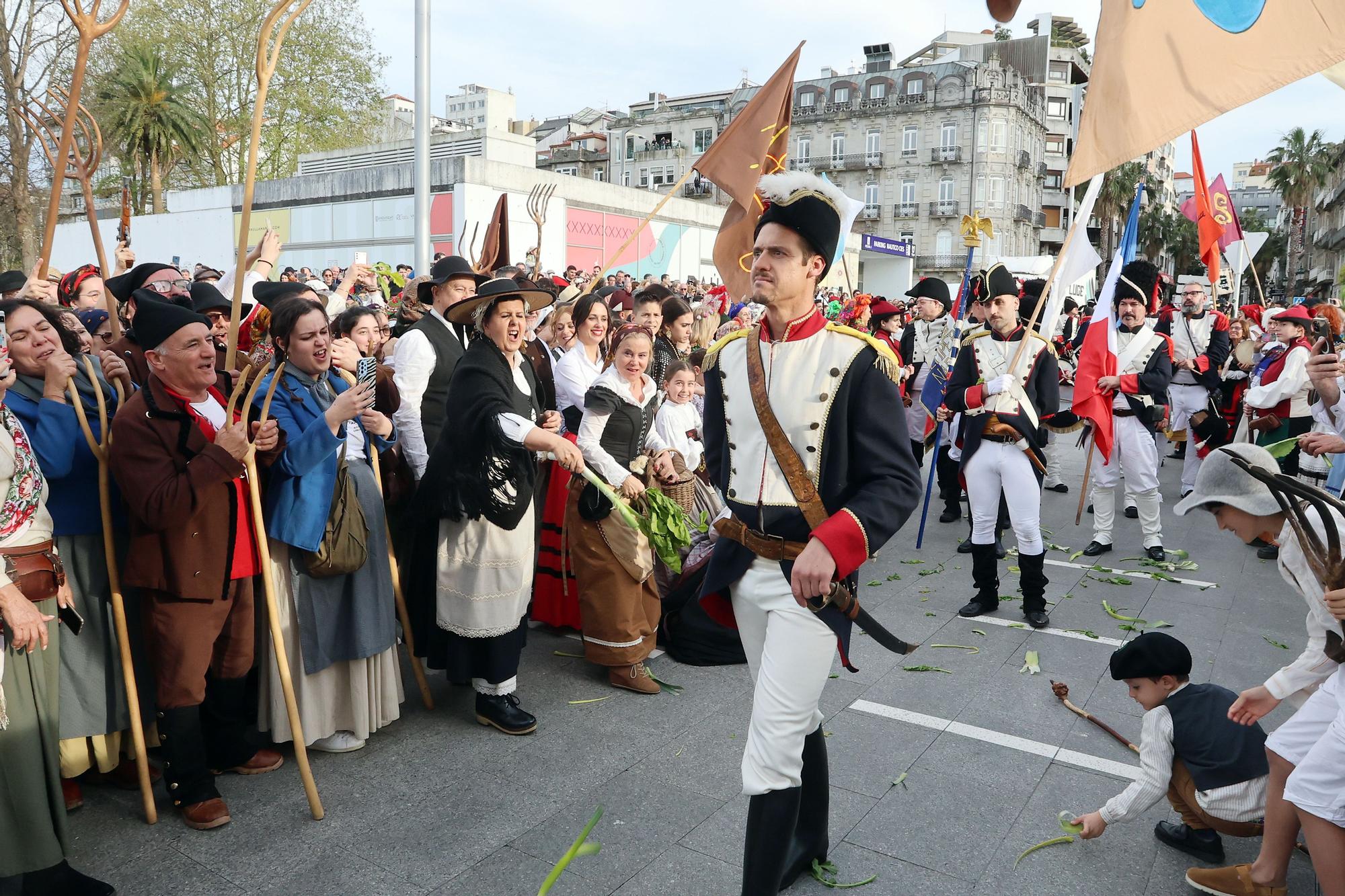 Representación de la expulsión de los franceses en la Reconquista de Vigo