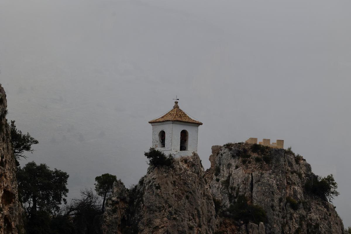 Nieve en Guadalest.