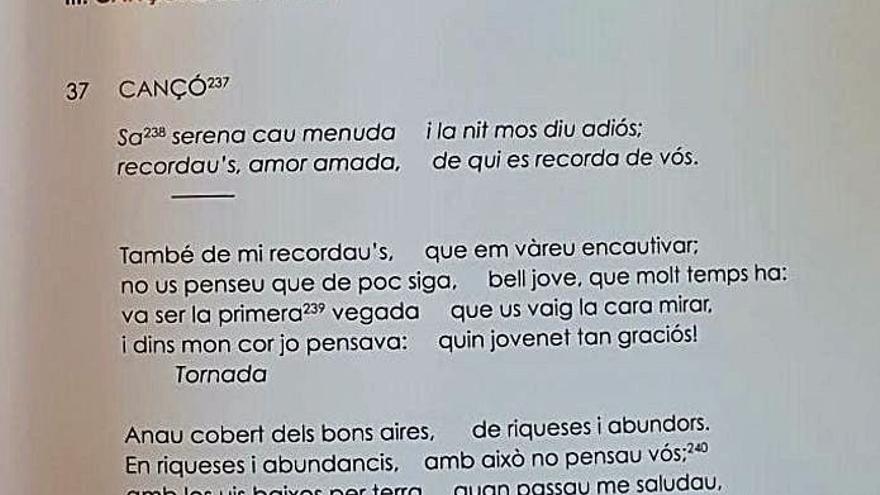 Una de les sonades més conegudes que recull el volum corresponent al municipi de Vila