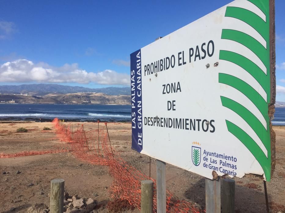 Estado de El Confital sin bandera azul