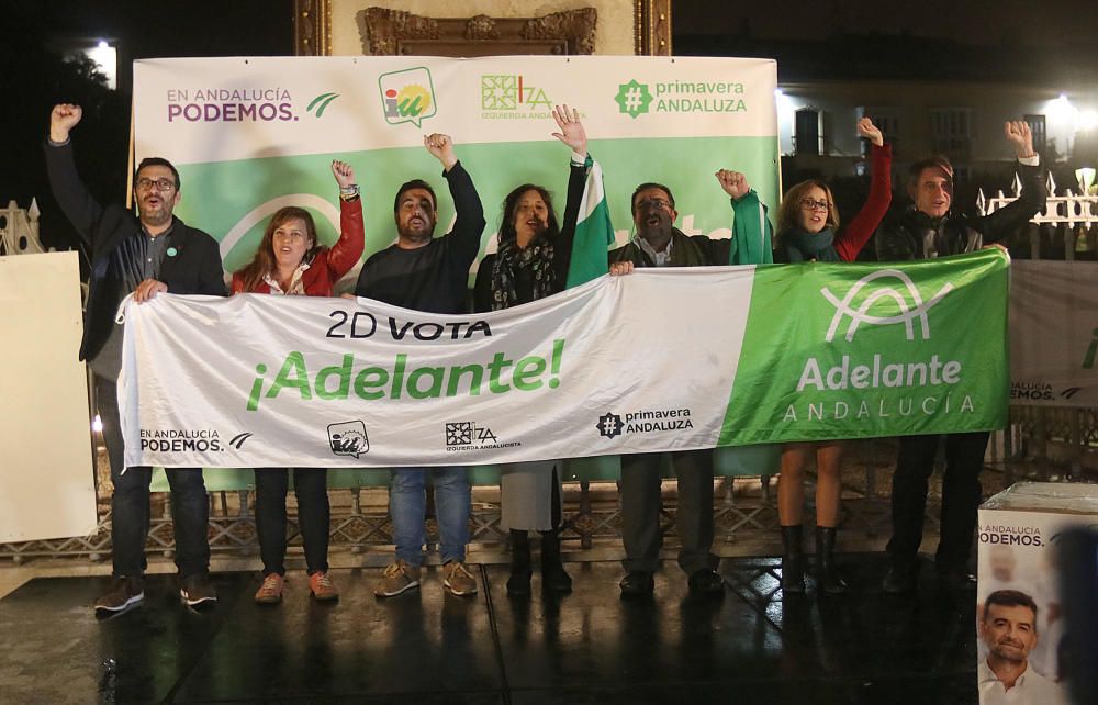 Adelante Andalucía comienza la campaña electoral en la Plaza de la Merced