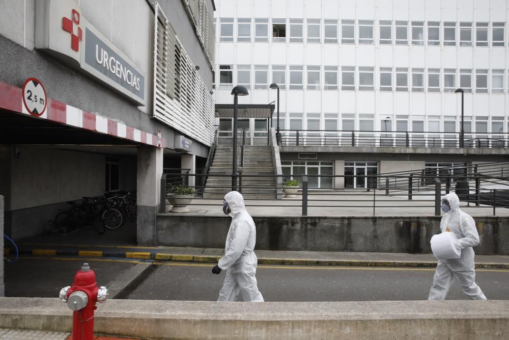 Coronavirus en Asturias: La UME, en Gijón