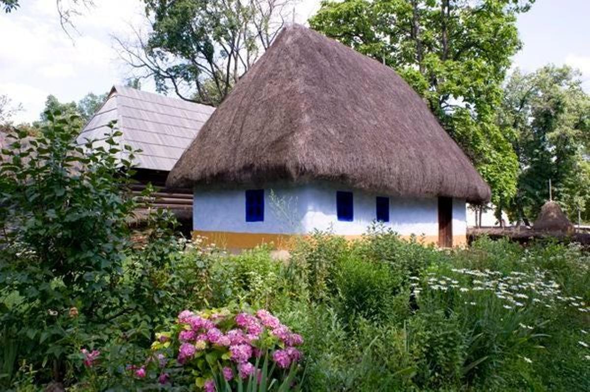 Casas típicas en el Museo de la Aldea