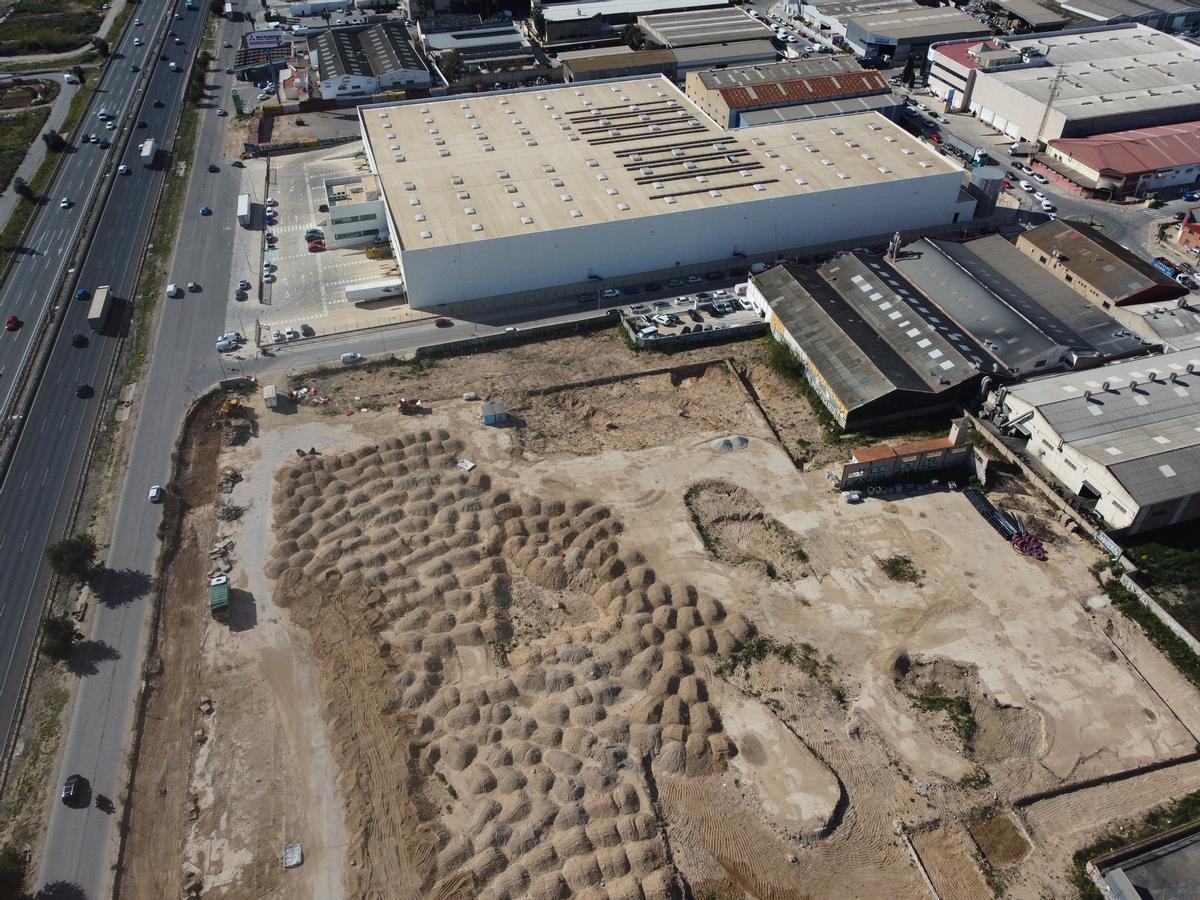 La gran parcela de 50.000 m2 donde se instalará la nueva empresa logística.