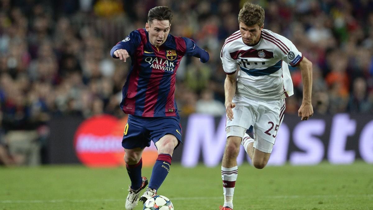 Müller, ante Messi en Champions