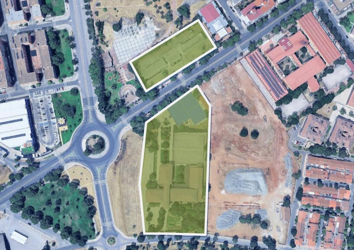 IES Al-Qázeres, desde el aire.